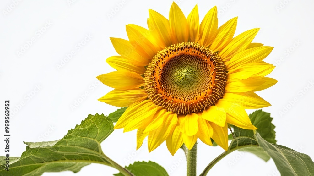 Obraz premium Sunflower isolated on white background
