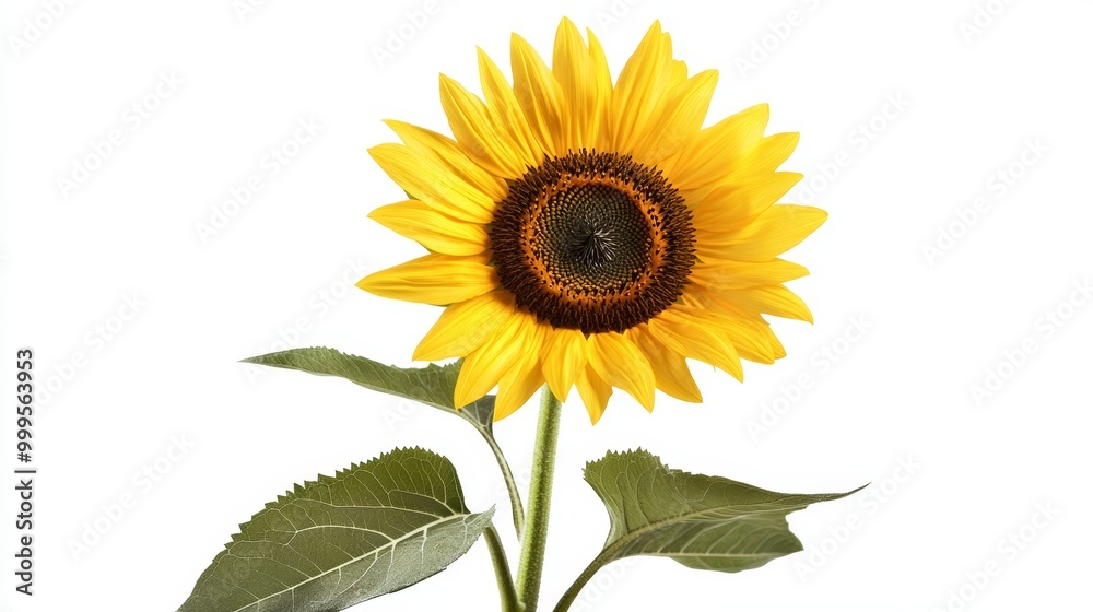 Obraz premium Sunflower isolated on white background