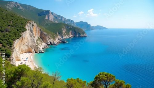  Breathtaking view of a serene coastal landscape