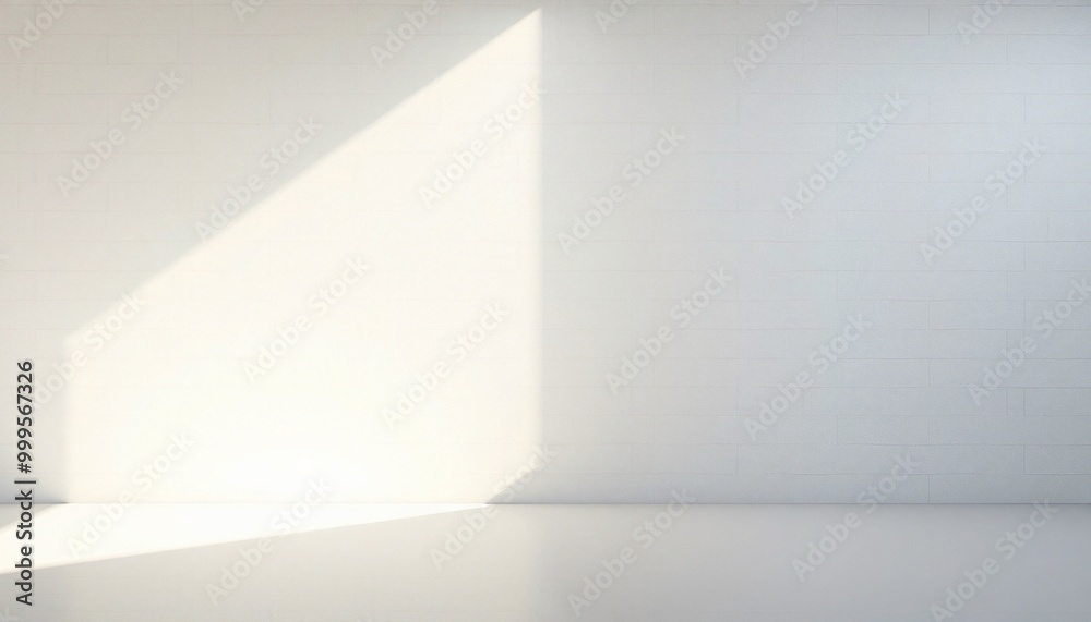 White wall with light and shadow. White wall with light and shadow.