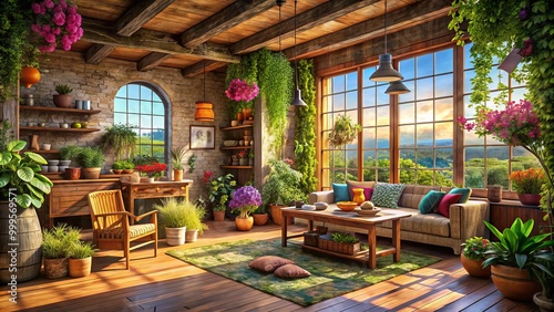 Explore rustic interior design by incorporating nature-inspired elements, warm colors, and inviting textures, creating