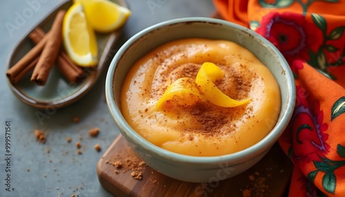 Cuban Boniatillo Sweet Potato Pudding with Cinnamon and Lemon Zest (Cuban Cuisine)