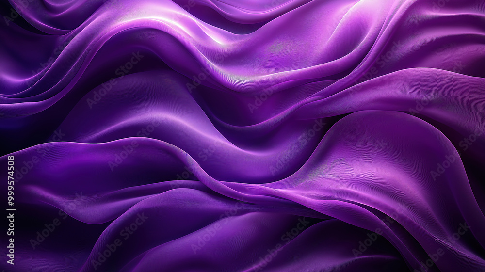 Sophisticated Abstract Background of Smooth Purple Waves with a Luxurious Silk Feel Sophisticated Abstract Background of Smooth Purple Waves with a Luxurious Silk Feel