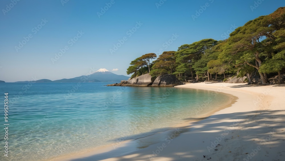 serene island shoreline a tranquil shoreline background, ideas for travel magazine images serene island shoreline a tranquil shoreline background, ideas for travel magazine images