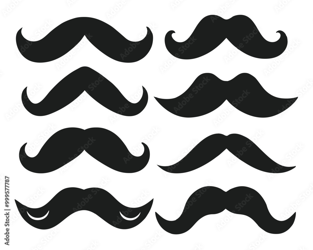Set of unique mustache vector designs in various styles, perfect for vintage or men’s themes.
Classic mustache silhouettes in vector format, featuring handlebar, walrus, and more styles. Set of unique mustache vector designs in various styles, perfect for vintage or men’s themes.
Classic mustache silhouettes in vector format, featuring handlebar, walrus, and more styles.