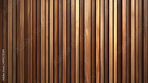 Wood cladding wall, dark tone texture of wooden stripes, line which use as building facade decoration and modern room decoration. photo