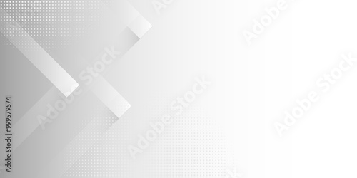 white abstract presentation background. Grey, white abstract background geometry shine and layer element vector for presentation design. Vector abstract graphic design banner pattern presentation.