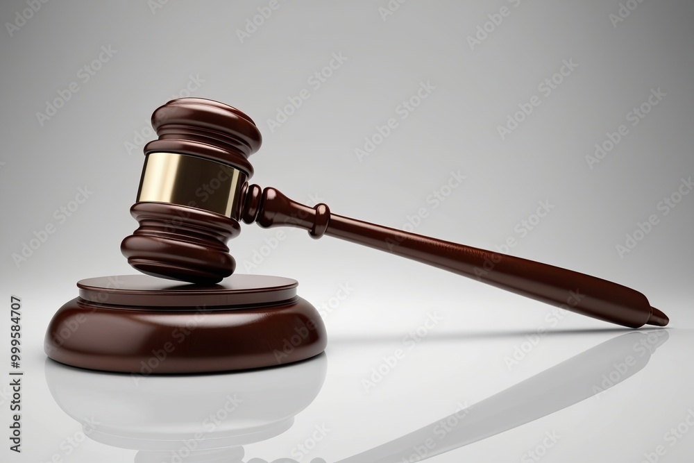 Distinct Gavel Set on Elegant White Background for Legal and Justice Themes Distinct Gavel Set on Elegant White Background for Legal and Justice Themes