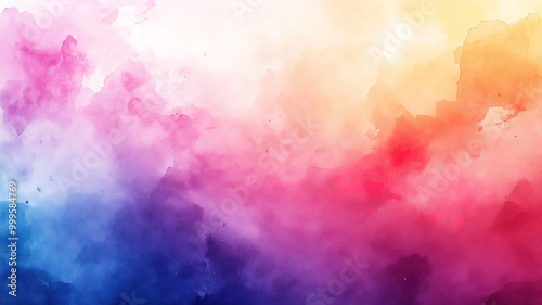 Soft Gradient Watercolor Background in Pastel Shades for an Abstract Aesthetic Appeal