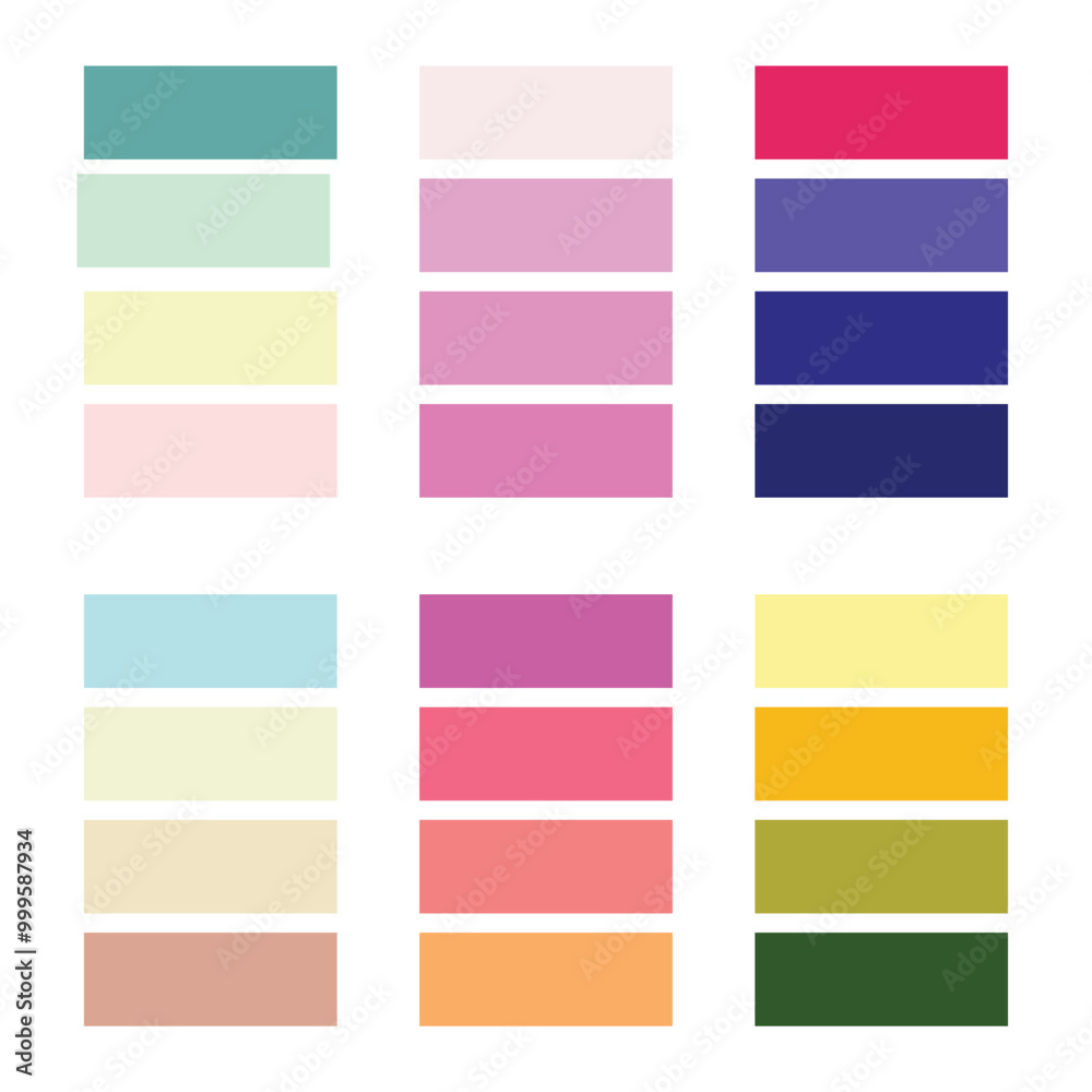 Fototapeta premium Abstract color palette Color swatches