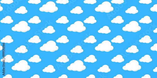 Pattern with clouds. 3d render.