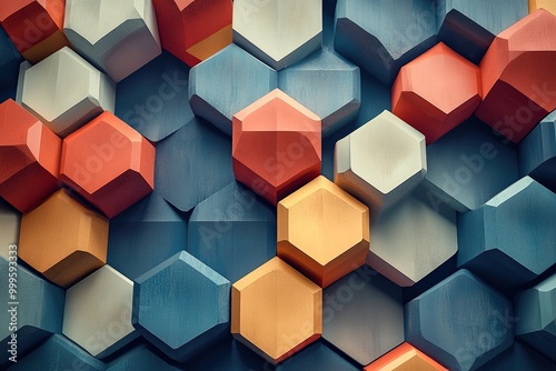 abstract backgrounds with geometrical figures of hexagons.