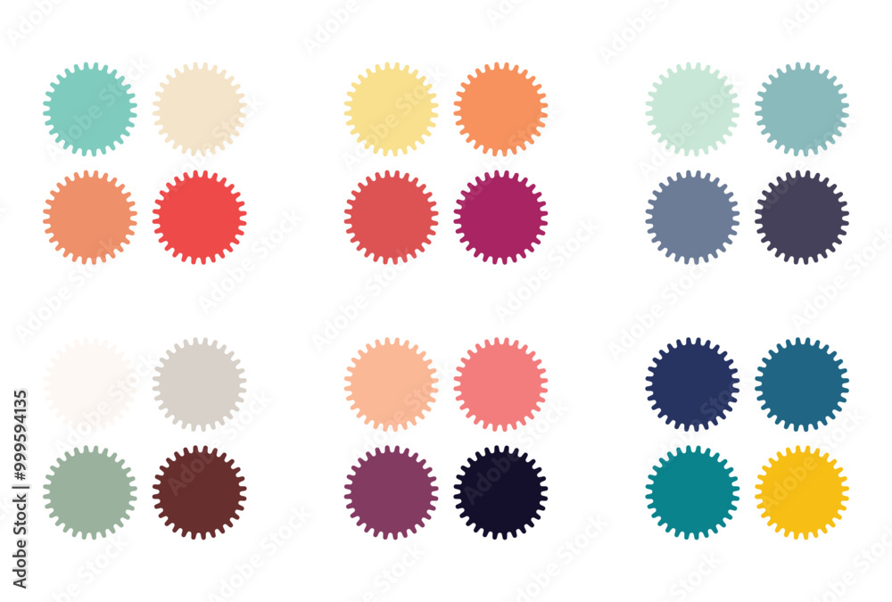 Fototapeta premium Abstract color palette Color swatches