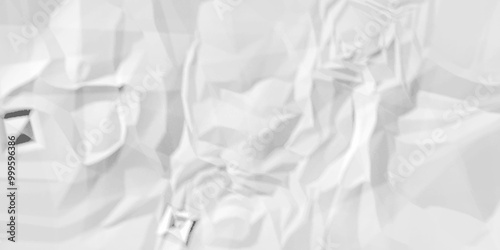 White crumpled paper background. old paper wrinkle texture pattern overlay. cardboard wrinkled high resolution arts craft and Seamless white crumpled paper.