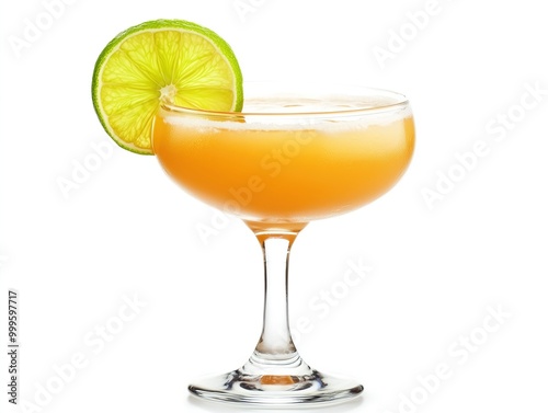 Cocktail Daiquiri on white background