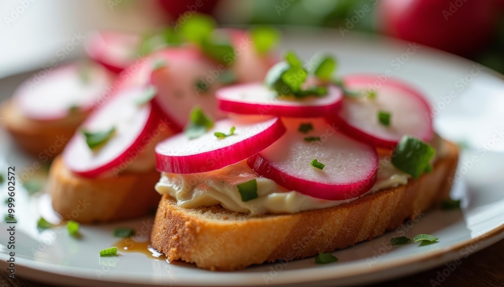 Deliciously fresh appetizer on a plate Deliciously fresh appetizer on a plate
