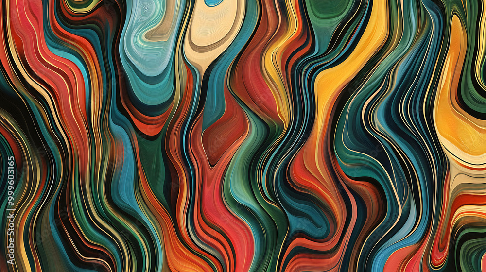An abstract background with a swirling, flowing pattern of vibrant colors. An abstract background with a swirling, flowing pattern of vibrant colors.