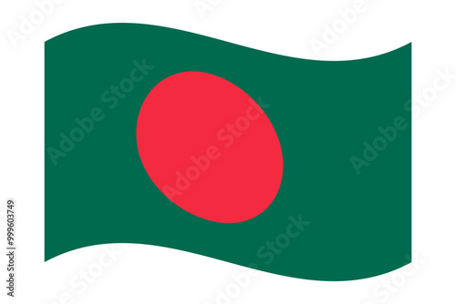 Free Download Wavy flag of Bangladesh, isolated on a transparent background. Flag of the People's Republic of Bangladesh. Vector illustration - GFXLoad