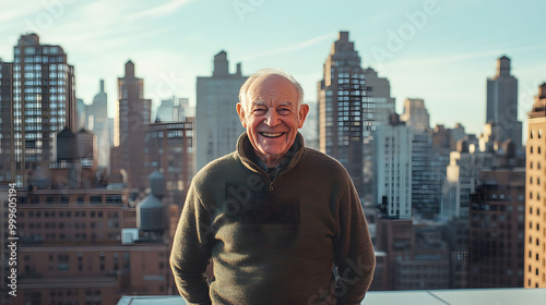 Wallpaper Mural Happy Senior Citizen in the City Torontodigital.ca