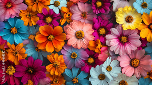 A beautiful, vibrant collection of colorful flowers.