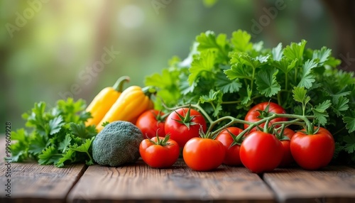  Fresh produce for a healthy meal photo