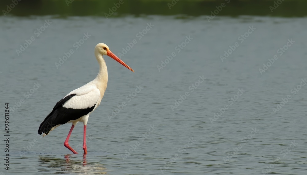 Fototapeta premium Peaceful moment in nature with a majestic bird