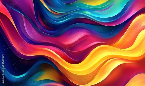 Colorful Abstract Waves 