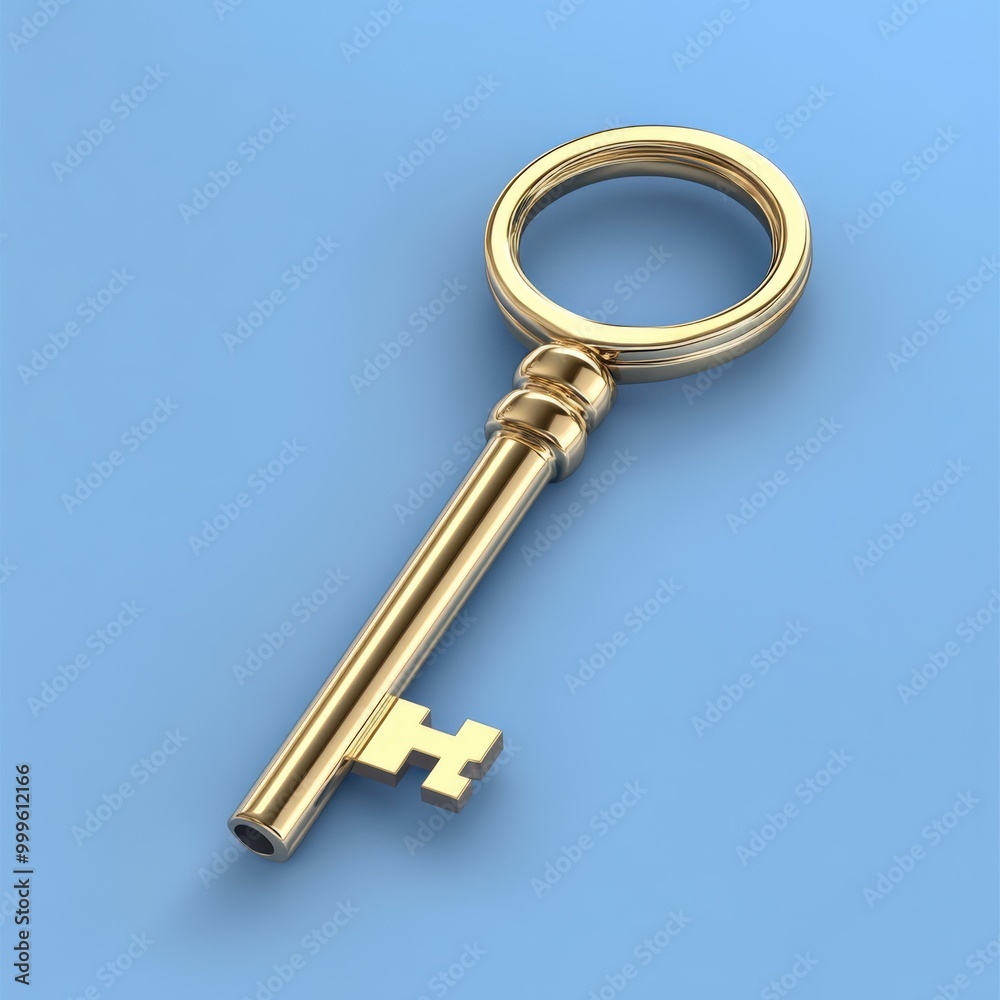 Gold Real Estate Key: A Three-Dimensional Key for Your New Castle and Home Gold Real Estate Key: A Three-Dimensional Key for Your New Castle and Home