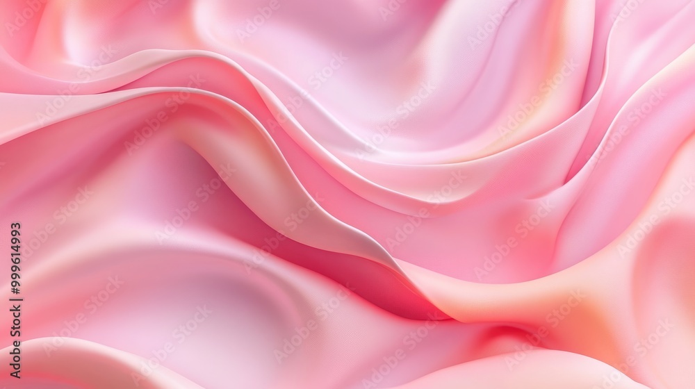 Elegant Peach Fabric Waves. Premium 3D Design for Abstract Wallpaper Elegant Peach Fabric Waves. Premium 3D Design for Abstract Wallpaper