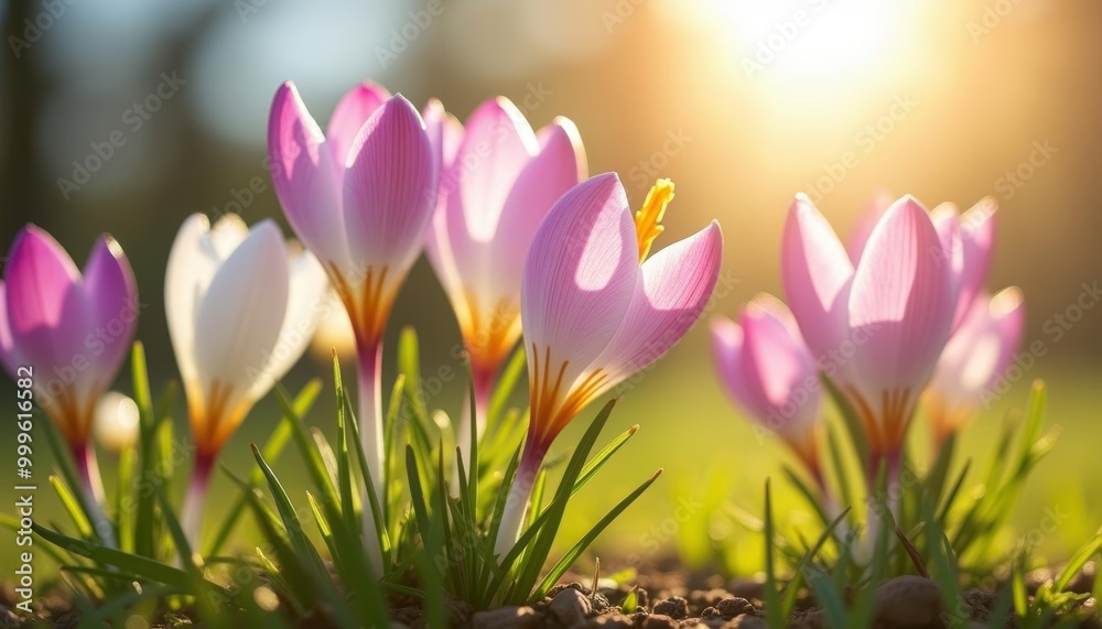 Fototapeta premium Blooming with joy in the sunlight