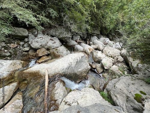 Waterfalls and gorges under Vrsno (Kobarid, Slovenia) - Wasserfälle und Tröge unter Vrsno (Kobarid, Slowenien) - Slapovi in korita pod Vrsnim (Kobarid, Slovenija) photo