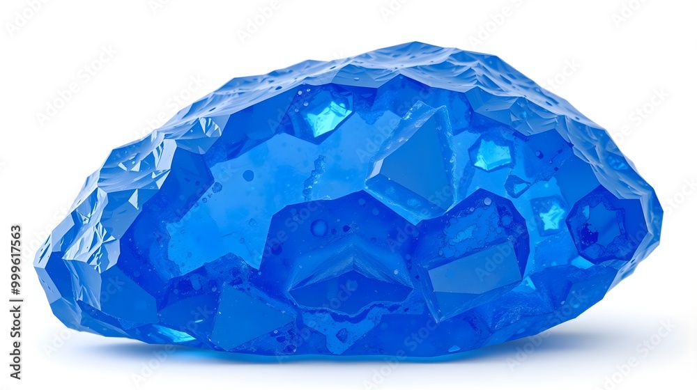 Fototapeta premium Sapphire Crystal, Blue Gradient