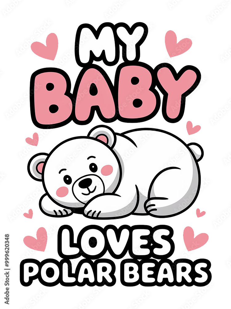 polar bear with heart polar bear with heart