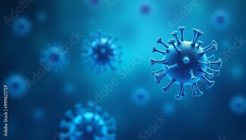  Viral Illustration A 3D Rendition of a Coronavirus