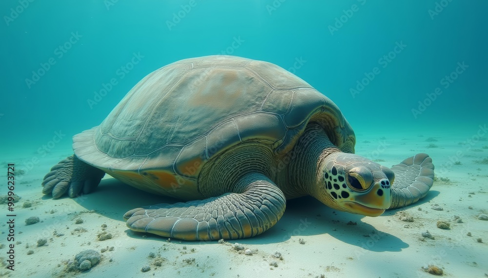 Fototapeta premium Sea Turtles Underwater Journey