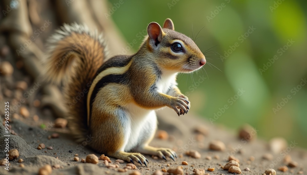 Curious squirrel exploring natures wonders Curious squirrel exploring natures wonders