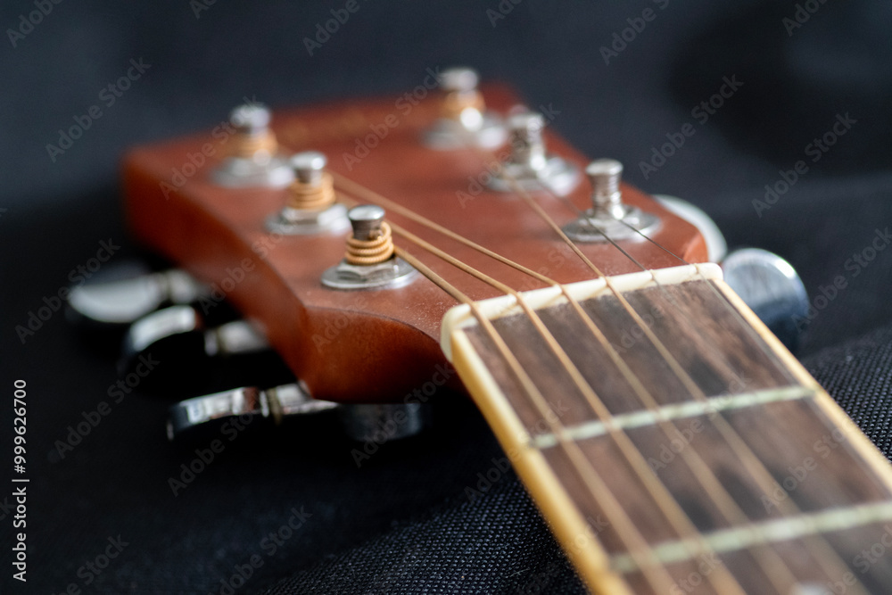 Fototapeta premium Close-Up Acoustic Guitar Strings