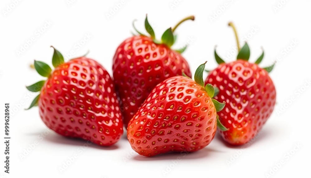 Fresh ripe strawberries ready for picking Fresh ripe strawberries ready for picking
