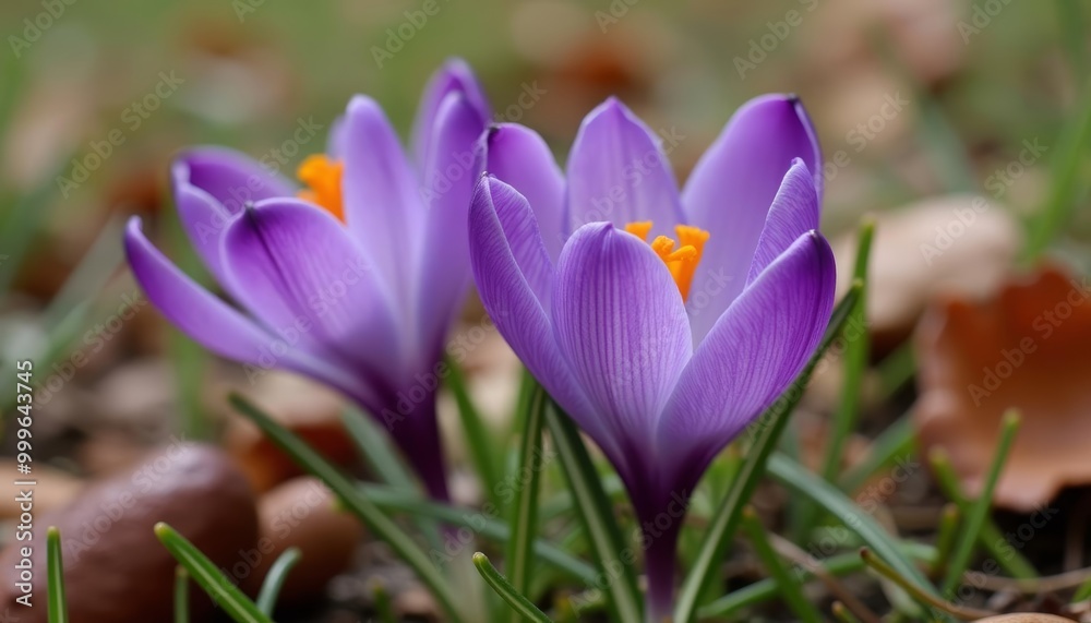 Springs first bloom a vibrant purple delight Springs first bloom a vibrant purple delight