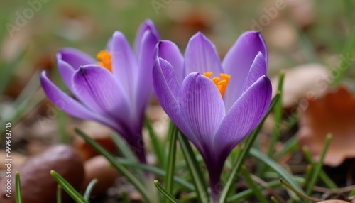 Springs first bloom a vibrant purple delight