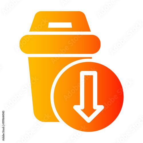 waste reduction Gradient icon