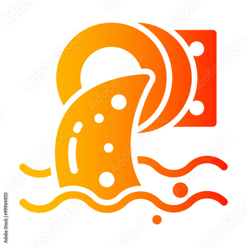 water pollution Gradient icon