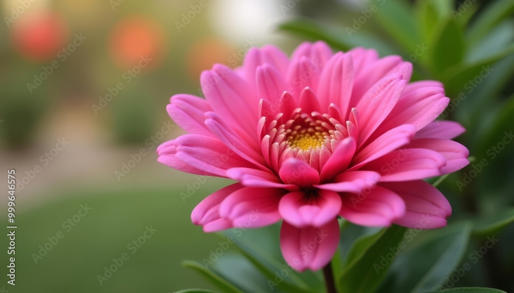 Vibrant pink flower blooming in nature Vibrant pink flower blooming in nature