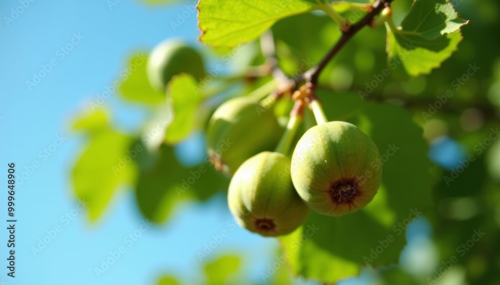 Freshly ripened fruits hanging from a tree branch Freshly ripened fruits hanging from a tree branch