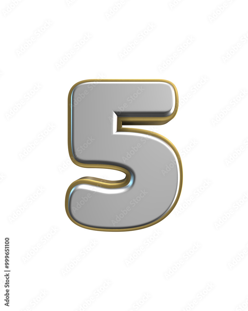 3D Render of number and symbol 3D Render of number and symbol