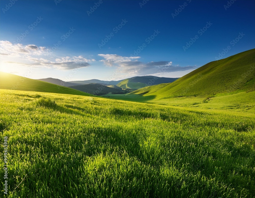 Obraz premium 푸른 초원의 아름다움