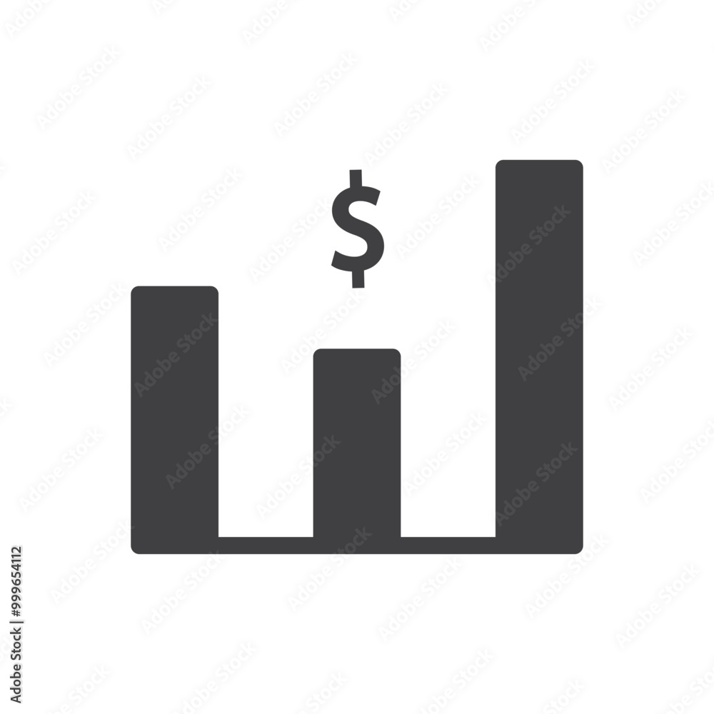 Money graph dollar sign Money graph dollar sign