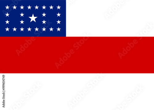 The flag of Amazonas state, Brazil, with precise proportions and official colors.