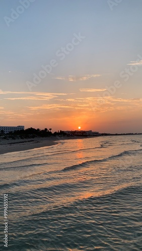 Monastir Beach Sunset photo