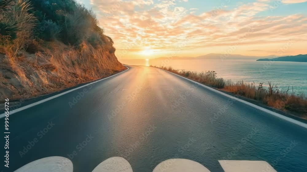 Road to new year 2025 has written on the road.